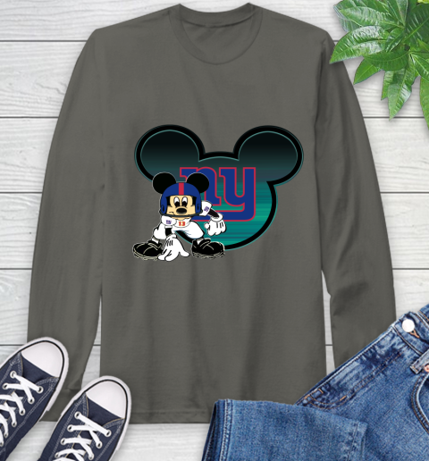 NFL New York Giants Mickey Mouse Disney Football T Shirt Long Sleeve T-Shirt 8