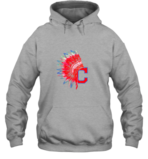 4x2r new cleveland hometown indian tribe vintage for baseball fans awesome hoodie 23 front sport grey
