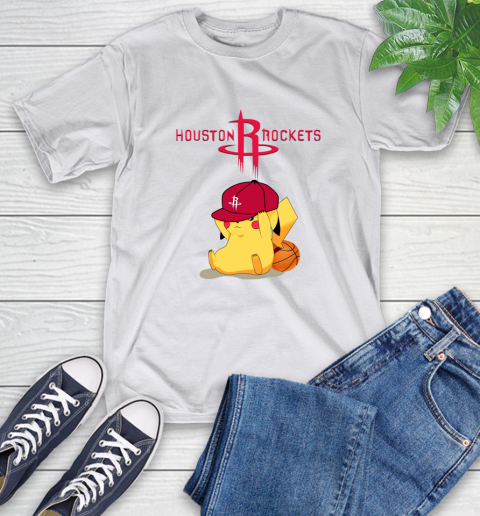 NBA Pikachu Basketball Sports Houston Rockets T-Shirt 12