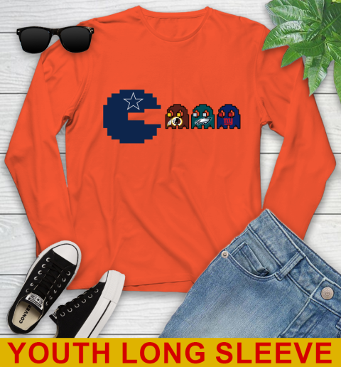 Dallas Cowboy NFL Football Pac Man Champion Youth Long Sleeve 4