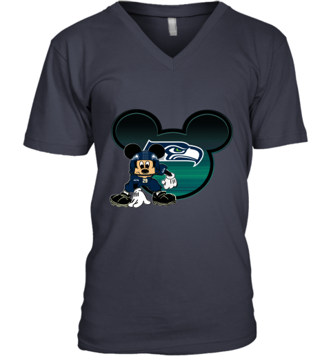 Seattle Seahawks NFL Football Dabbing Mickey Disney Sports T Shirt