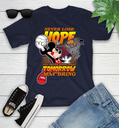 Chicago Bulls NBA Basketball Mickey Disney Never Lose Hope Youth T-Shirt 2