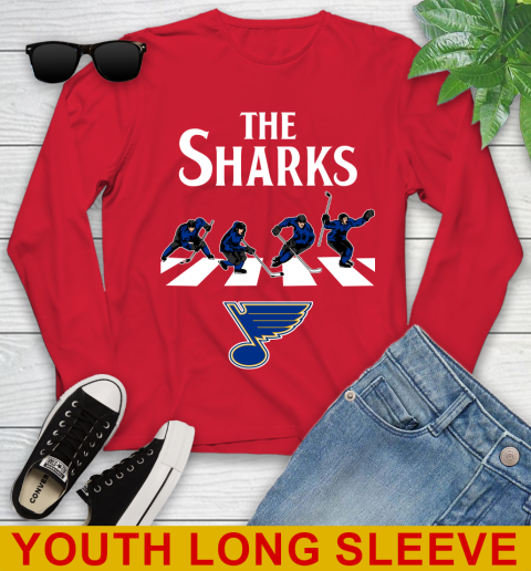NHL Hockey St.Louis Blues The Beatles Rock Band Shirt Youth Long Sleeve 11