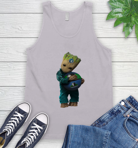 NBA Groot Guardians Of The Galaxy Basketball Sports Minnesota Timberwolves Tank Top 4