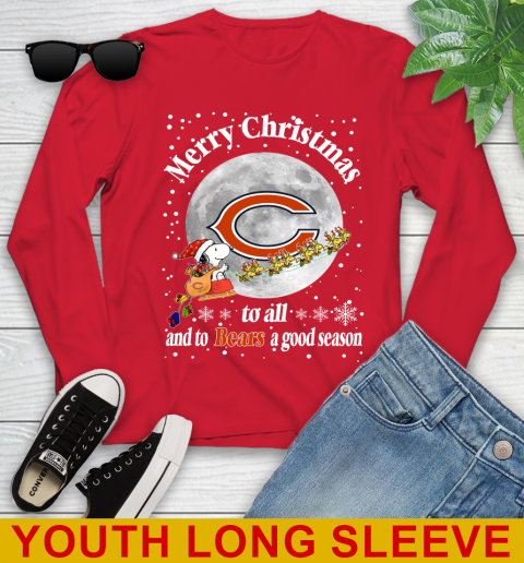 Chicago Bears Merry Christmas To All And To Bears A Good Season NFL Football Sports Youth Long Sleeve 11