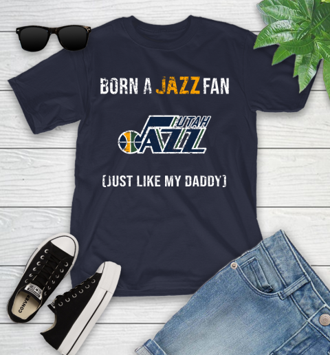 NBA Utah Jazz Loyal Fan Just Like My Daddy Basketball Shirt Youth T-Shirt 2