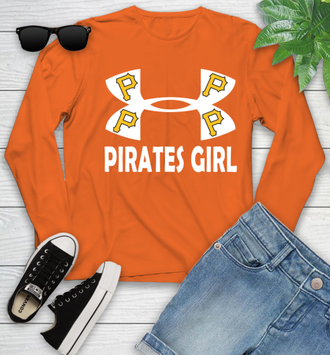 MLB Pittsburgh Pirates Under Armour Baseball Sports Youth Long Sleeve 3