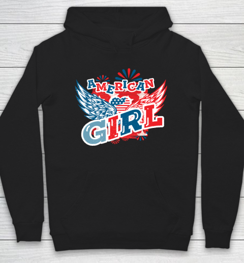 4th Of July American Girl, Fourth Of July Hoodie