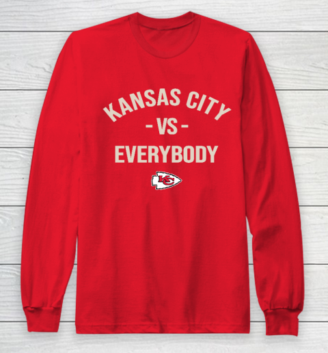 Kansas City Chiefs Vs Everybody Long Sleeve T-Shirt 7
