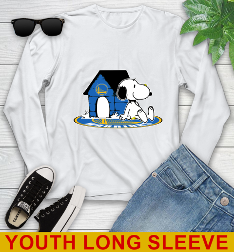 NBA Basketball Golden State Warriors Snoopy The Peanuts Movie Shirt Youth Long Sleeve
