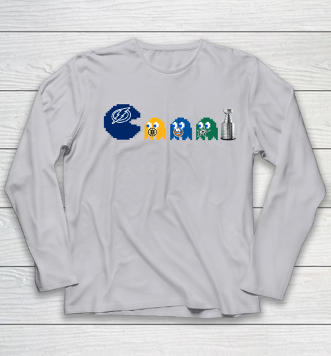 Tampa Bay Lightning x Pacman Create History For Stanley Cup Youth Long Sleeve 5