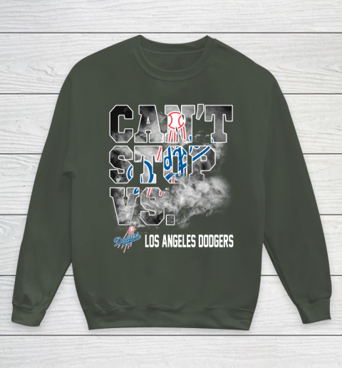 MLB Los Angeles Dodgers Baseball Can't Stop Vs Dodgers Youth Sweatshirt 8