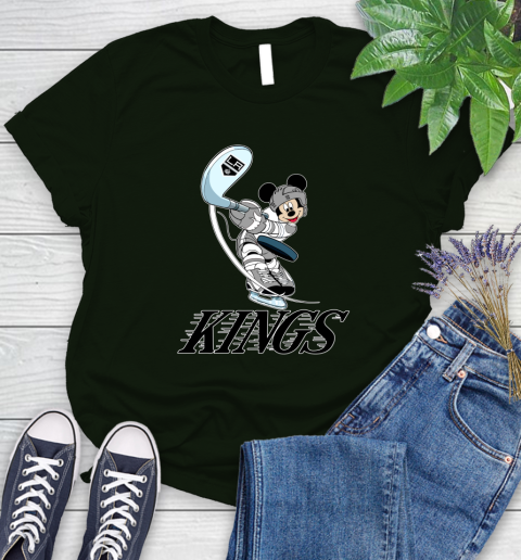NHL Hockey Los Angeles Kings Cheerful Mickey Mouse Shirt Women's T-Shirt 6