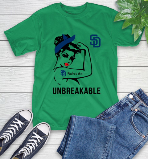 MLB San Diego Padres Girl Unbreakable Baseball Sports T-Shirt 5