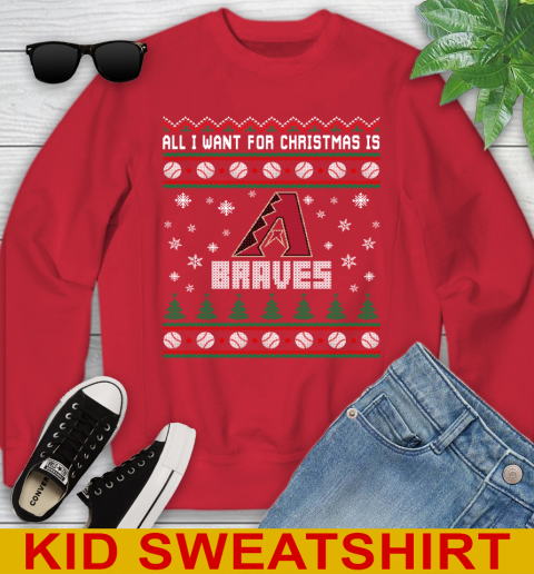 MLB All I Want For Christmas Is Atlanta Braves Baseball Sports 115