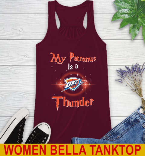 NBA Basketball Harry Potter My Patronus Is A Oklahoma City Thunder Racerback Tank 2
