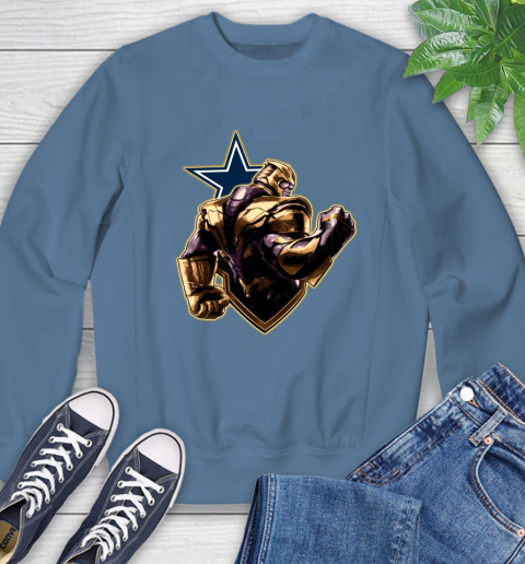 NFL Thanos Avengers Endgame Football Sports Dallas Cowboys Sweatshirt 7