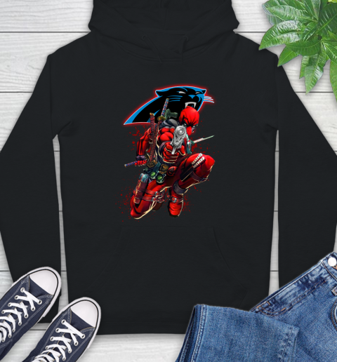 NFL Deadpool Marvel Comics Sports Football Carolina Panthers Hoodie 2