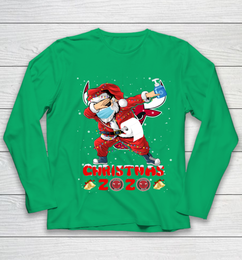 Chicago Bulls Funny Santa Claus Dabbing Christmas 2020 NBA Youth Long Sleeve 4