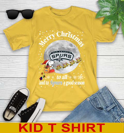 San Antonio Spurs Merry Christmas To All And To Spurs A Good Season NBA Basketball Sports Youth T-Shirt 9