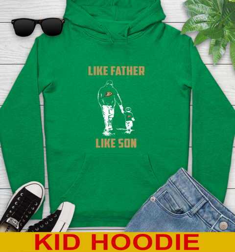Anaheim Ducks NHL Hockey Like Father Like Son Sports Youth Hoodie 8