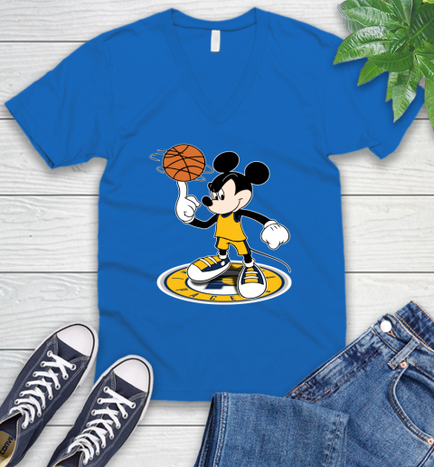 NBA Basketball Indiana Pacers Cheerful Mickey Disney Shirt V-Neck T-Shirt 6