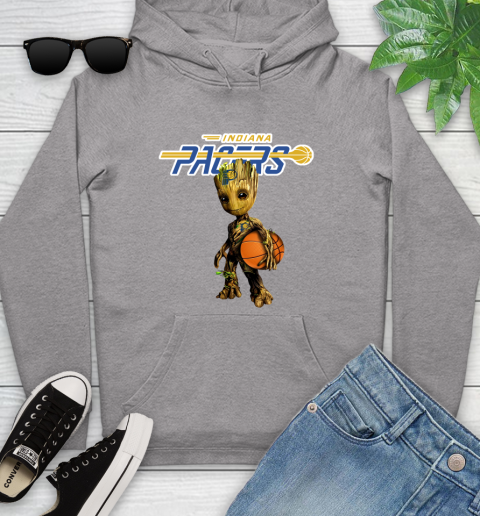 Indiana Pacers NBA Basketball Groot Marvel Guardians Of The Galaxy Youth Hoodie 6