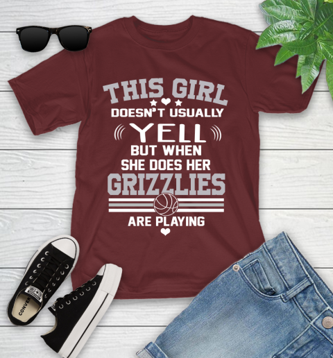 Memphis Grizzlies NBA Basketball I Yell When My Team Is Playing Youth T-Shirt 14