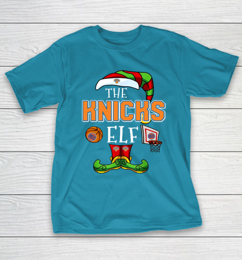 New York Knicks Christmas ELF Funny NBA T-Shirt 7