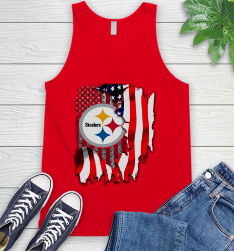 Pittsburgh Steelers NFL Football American Flag Tank Top 6 Pittsburgh Steelers NFL Football American Flag Tank Top - Image 6