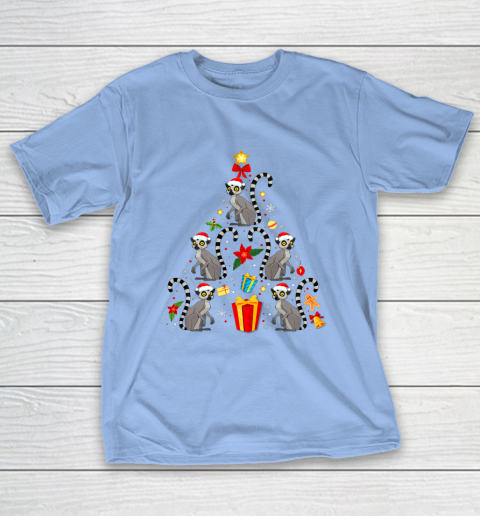 Lemur Christmas Ornament Tree Funny Gift T-Shirt 10