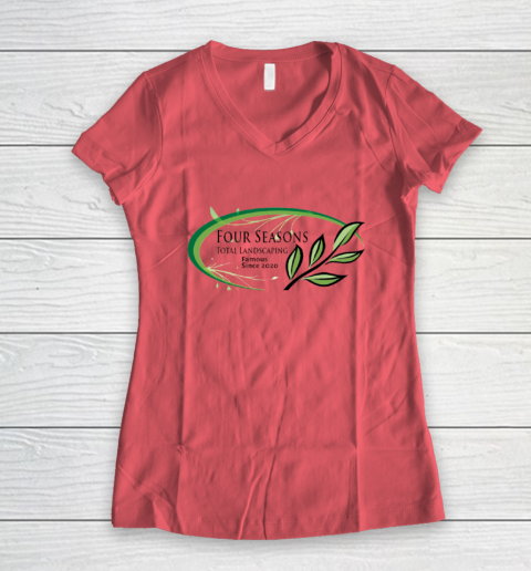 Four Seasons Total Landscaping Women's V-Neck T-Shirt 3