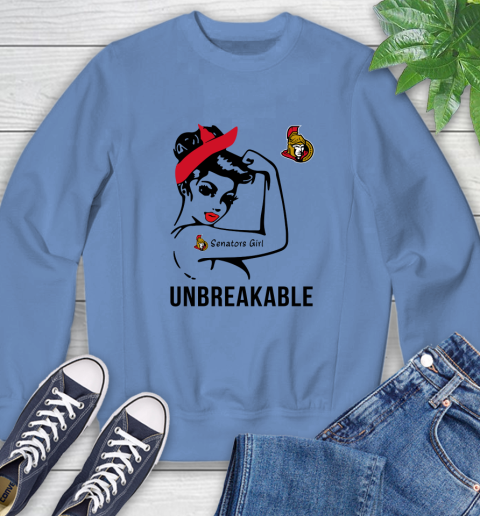 NHL Ottawa Senators Girl Unbreakable Hockey Sports Sweatshirt 8