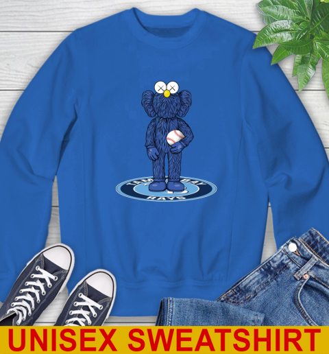 MLB Baseball Tampa Bay Rays Kaws Bff Blue Figure Shirt Sweatshirt 9