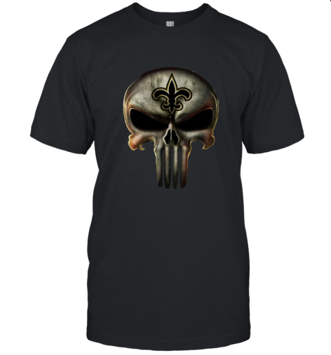 New Orleans Saints The Punisher Mashup Football Unisex Jersey Tee