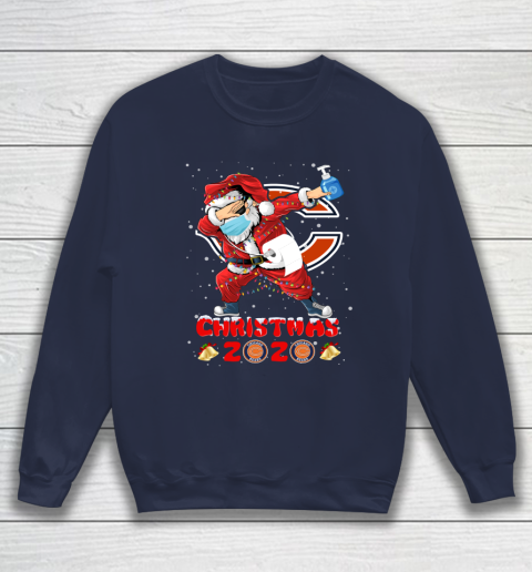 Chicago Bears Funny Santa Claus Dabbing Christmas 2020 NFL Sweatshirt 2