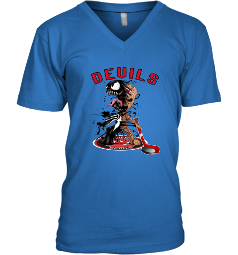 New Jersey Devils NHL Hockey Groot Marvel Guardians Of The Galaxy Youth T- Shirt