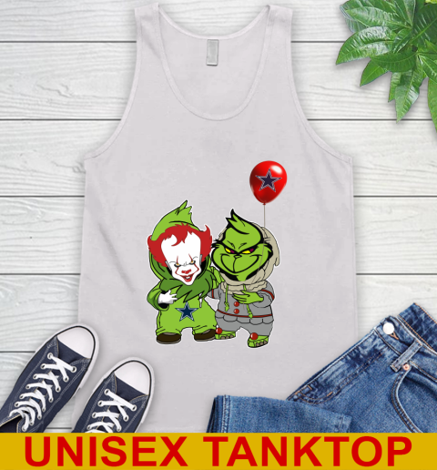 Dallas Cowboys Baby Pennywise Grinch Christmas NFL Football Tank Top