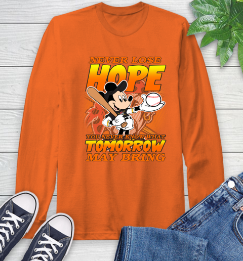 Pittsburgh Pirates MLB Baseball Mickey Disney Never Lose Hope Long Sleeve T-Shirt 4