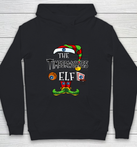 Minnesota Timberwolves Christmas ELF Funny NBA Youth Hoodie