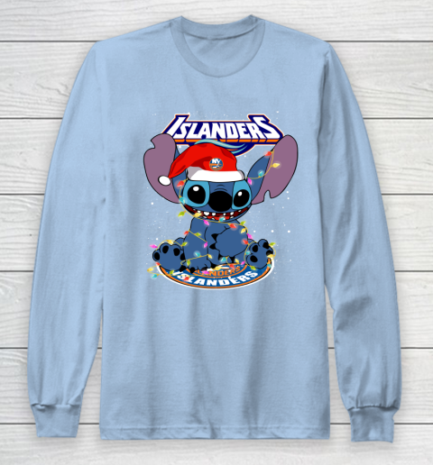 New York Islanders NHL Hockey noel stitch Christmas Long Sleeve T-Shirt 5