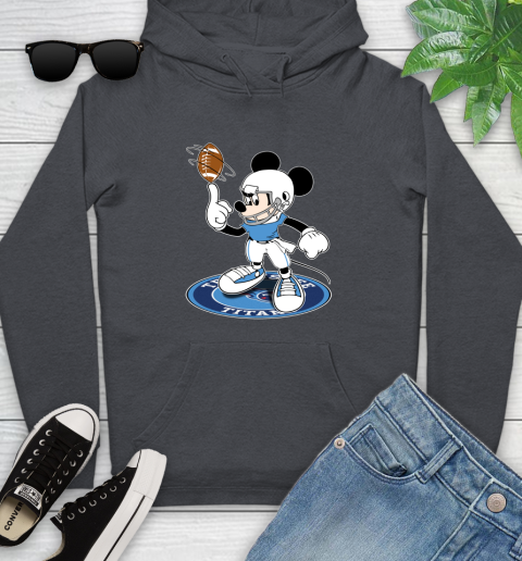 NFL Football Tennessee Titans Cheerful Mickey Disney Shirt Youth Hoodie 8