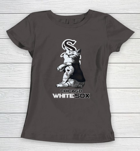 MLB Baseball My Cat Loves Chicago White Sox Women's T-Shirt 7