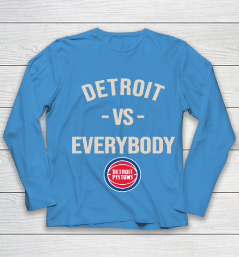 Detroit Pistons Vs Everybody Youth Long Sleeve 5