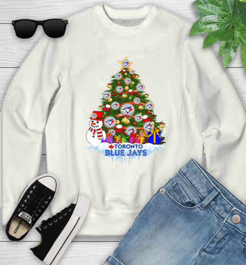 Toronto Blue Jays Merry Christmas MLB Baseball Sports Youth Sweatshirt