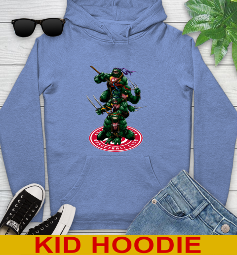 NBA Basketball Atlanta Hawks Teenage Mutant Ninja Turtles Shirt Youth Hoodie 12