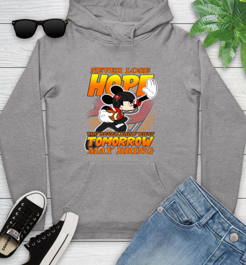 Tampa Bay Buccaneers NFL Football Mickey Disney Never Lose Hope Youth Hoodie 6