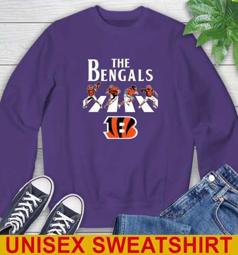 NFL Football Cincinnati Bengals The Beatles Rock Band Shirt Sweatshirt 4