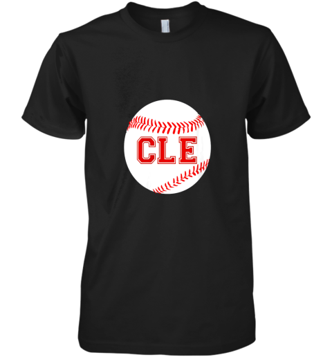 Cleveland Ohio Baseball Heart CLE Premium Men's T-Shirt
