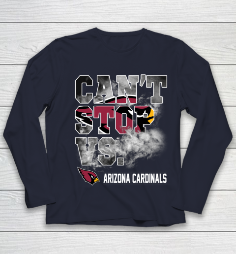 NFL Arizona Cardinals Football Can't Stop Vs Youth Long Sleeve 2